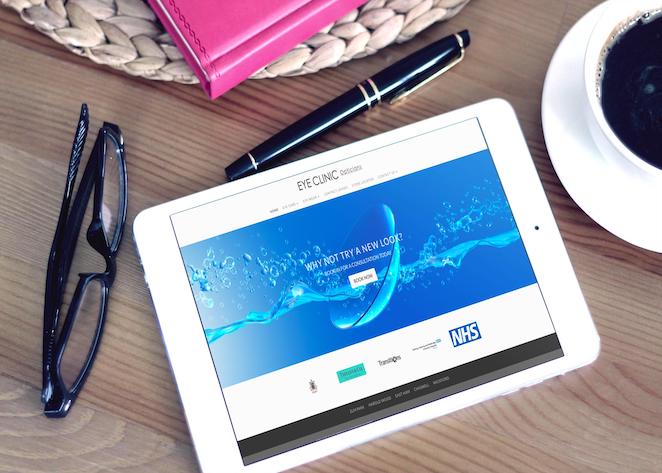 Website Design Eye Clinic Opticians Harold Wood